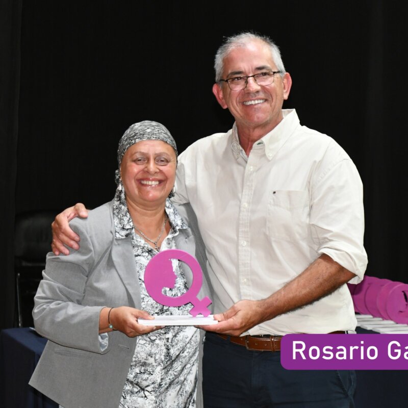 Imagen de Rosario Gabito evento de entrega de premios de la Intendencia Departamental de Flores